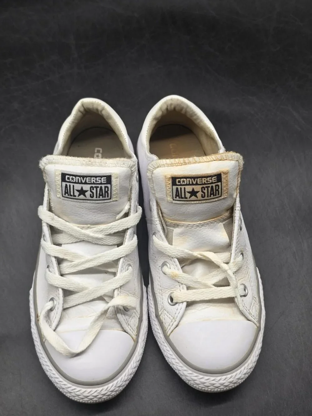 Converse All Star Shoes Kids Size 3 White Madison Low Top Sneakers 654220C